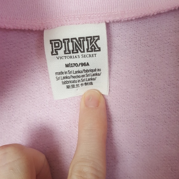 《VS PINK》Baby Pink Quarter Zip - Picture 3 of 6